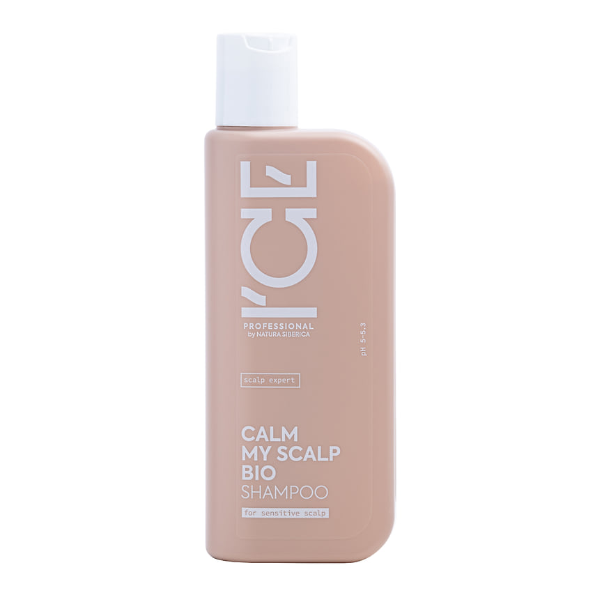 Ice Professional, шампунь для чувствительной кожи головы Calm My Scalp. Состав: органические экстракты калины и лиственницы сибирской.