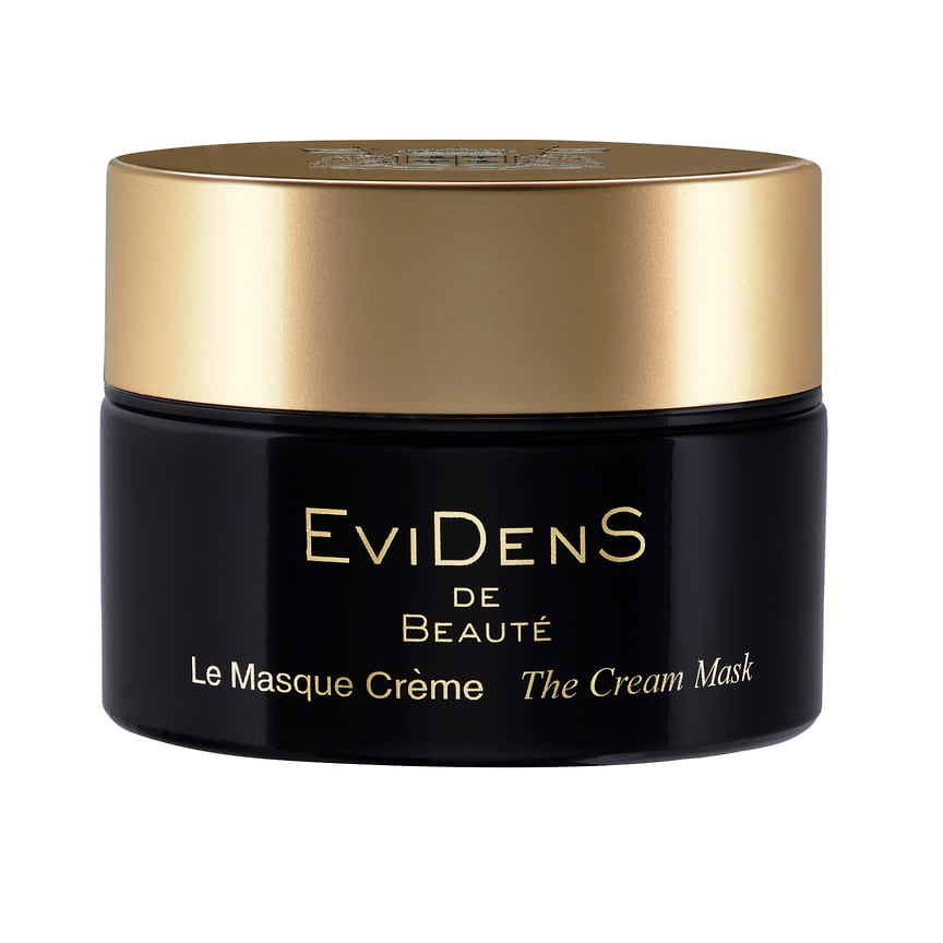 EviDens de Beaute, крем-маска для сухой и поврежденной кожи The Cream Mask для снятия раздражений и восстановления кожи. Cостав: природная минеральная вода, экстракт зеленого чая, сквалан, пчелиный воск, молочная кислота.