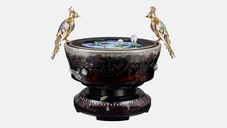 Настольные часы Van Cleef &amp; Arpels Fontaine Aux Oiseaux