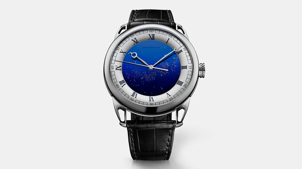 Мужские часы De Bethune DB25 Starry Varius, корпус диаметром 42 мм из титана, мануфактурный механизм с ручным заводом и скрытым турбийоном