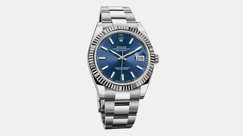 Мужские часы Rolex Oyster Perpetual Datejust 41, корпус диаметром 41 мм из нержавеющей стали Oystersteel и белого золота, мануфактурный автоматический механизм