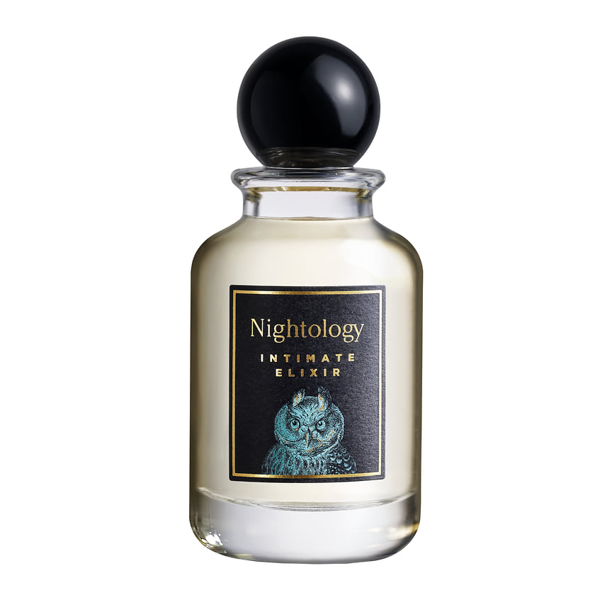 Nightology, парфюмерная вода Intimate Elixir. Ноты: кипарис, розовый перец, миндаль, сандал, ваниль.