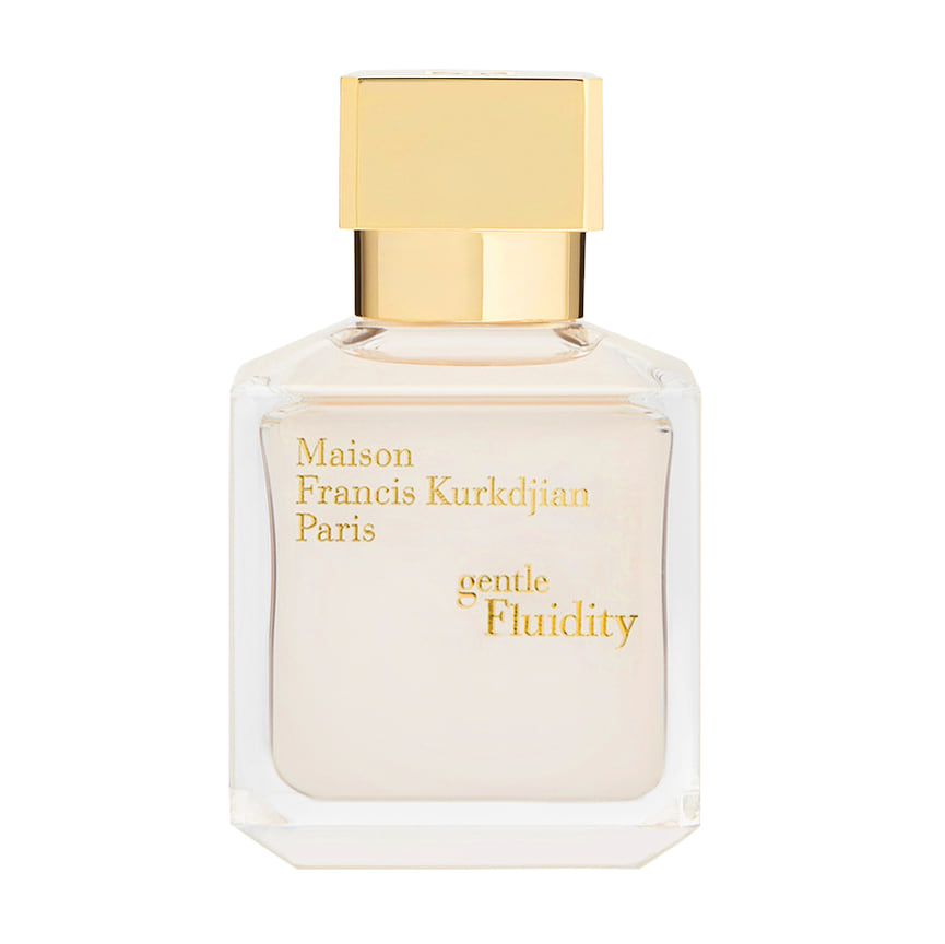 Maison Francis Kurkdjan, парфюмерная вода gentle Fluidity Gold. Ноты: кориандр, ягоды можжевельника, мускатный орех, амбра, ваниль, мускус.