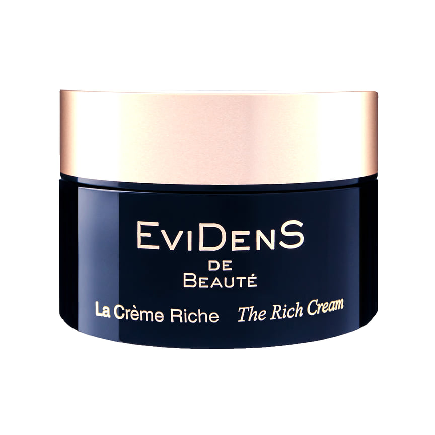 Evidens de Beaute, интенсивный питательный омолаживающий крем для лица The Rich Cream. В составе: тройной коллаген, родниковая вода, сквален, масло жожоба, таволга, черный сахар.