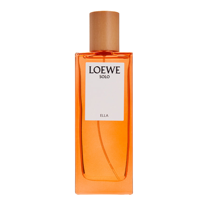  Loewe, восточно-цветочная парфюмерная вода Solo Ella. Ноты: жасмин самбак, нероли, зеленый чай, гелиотроп, апельсин, амбра, кедр, персик, груша, красные, яблоки. Парфюмер: Эмилио Валерос.