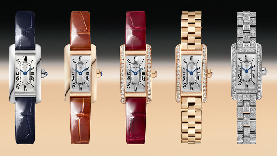 Часы Cartier Tank Americaine размера мини