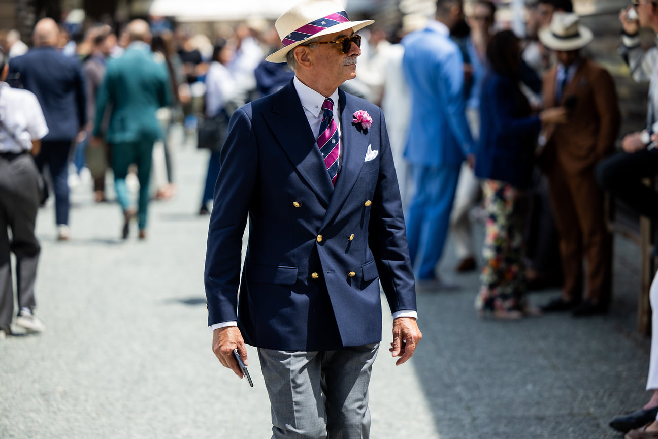 Гость выставки Pitti Uomo