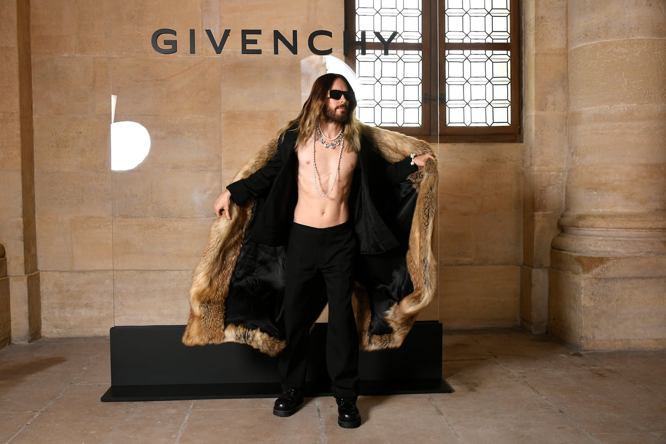 Джаред Лето на показе Givenchy