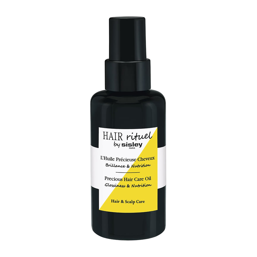 Sisley Hair Rituel, восстанавливающее масло для волос Precious Hair Care Oil Glossiness And Nutrition. В составе: масла маракуйи, ши, моринги и семян хлопка