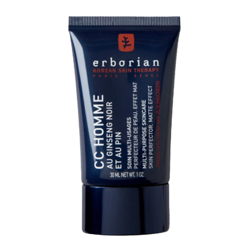 Erborian, матирующий CC-крем для мужчин SPF25 CC Homme: выравнивает тон лица, маскирует несовершенства и уменьшает видимость пор (в Foam)