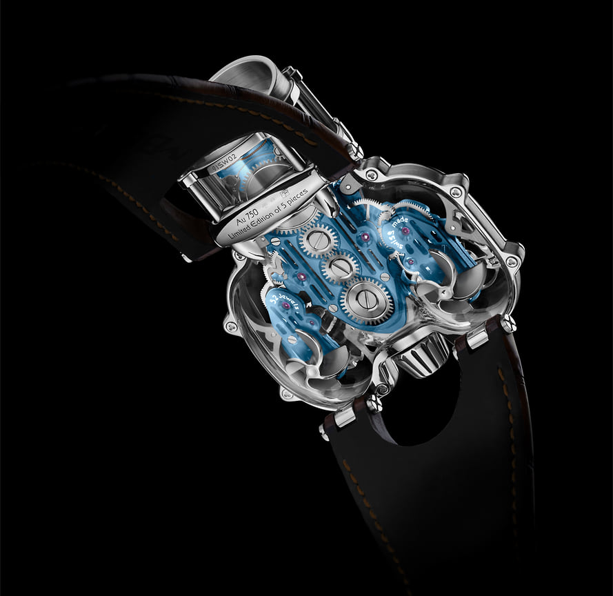 Внутренняя сторона часов MB&amp;F Horological Machine №9 Sapphire Vision