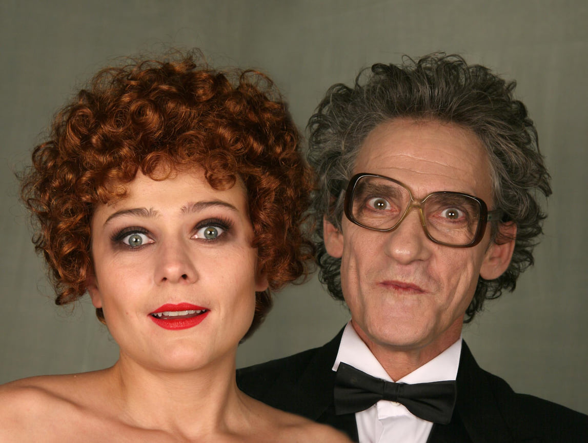 Валерий Гаркалин и Мария Голубкина в спектакле «Человек, зверь и добродетель», 2007 год.