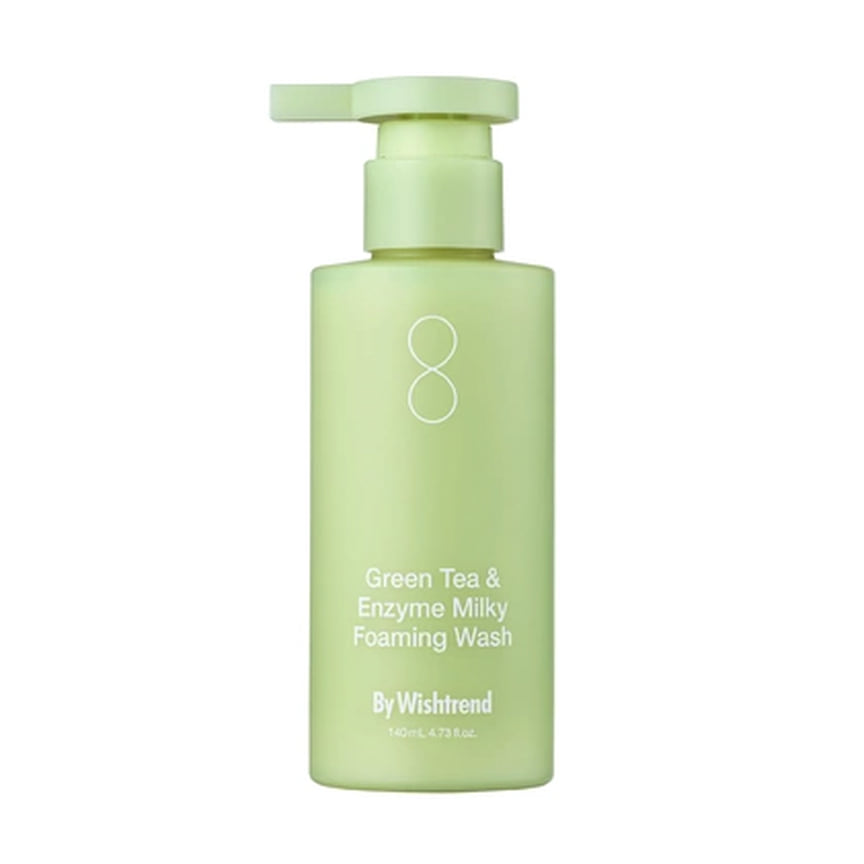 By Wishtrend, гель-пенка для умывания с зеленым чаем и энзимами Green Tea &amp; Enzyme Milky Foaming Wash. (в Foam)