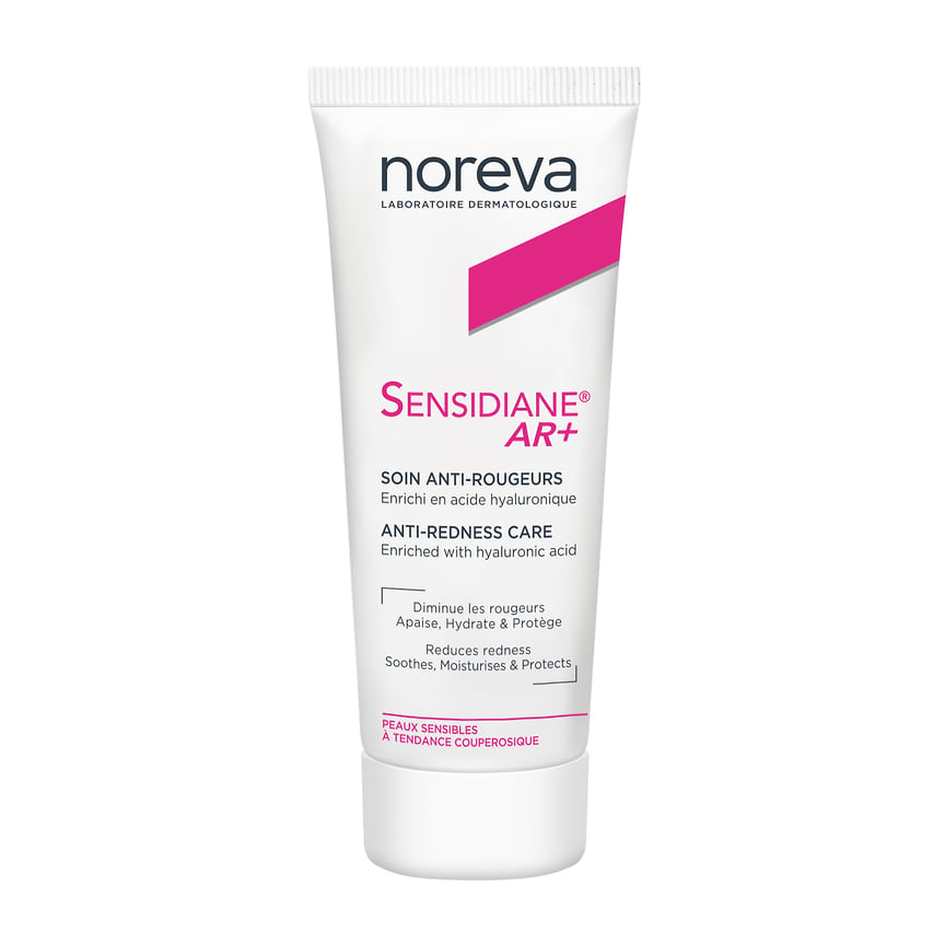 Noreva, крем-гель для чувствительной и склонной к розацеа кожи Sensidiane AR+: уменьшает покраснение, выравнивает и улучшает цвет кожи, придает ей сияние