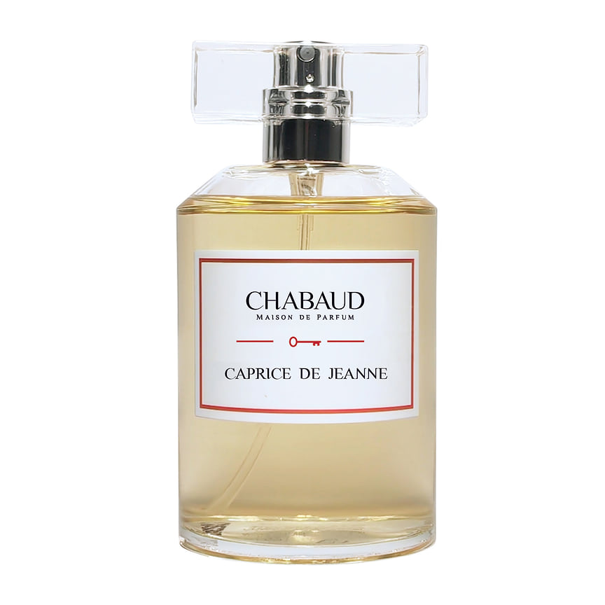 Chabaud, парфюмерная вода для женщин Caprice de Jeanne. Ноты: черная смородина, груша, личи, малина, розовый перец, кашемировое дерево, вишня, пачули, мускус, амбра и кедр