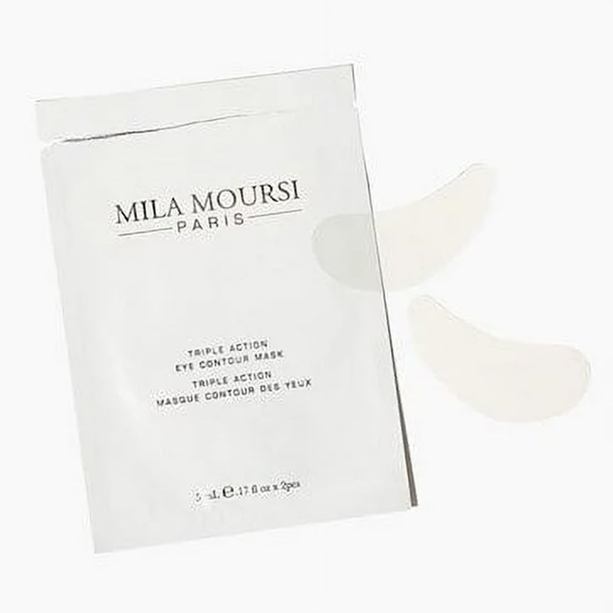Mila Moursi, антивозрастная крио-маска для контура глаз Triple Action Eye Contour Mask. В составе: коллаген, гиалуроновая кислота, экстракт бессмертника, стволовые клетки яблока, маточное молочко
