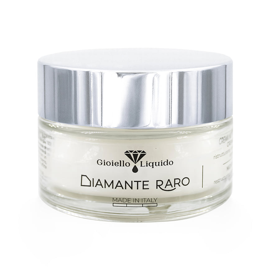 Gioiello Liquido, восстанавливающий дневной крем для лица Diamante Raro Day Cream. В составе: экстракт риса, алмазная пудра, масло какао