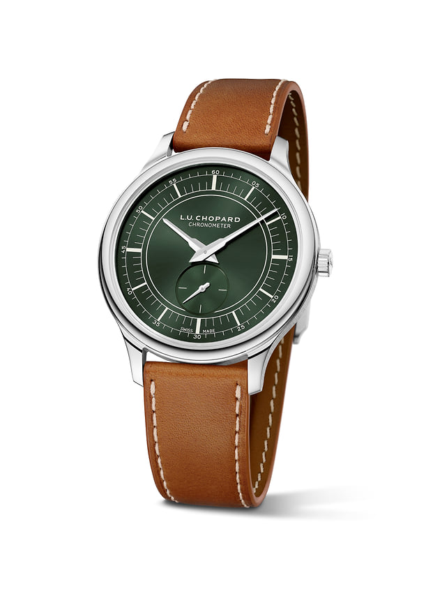 Часы L.U.C XPS Forest Green, сталь, 40 мм, Chopard