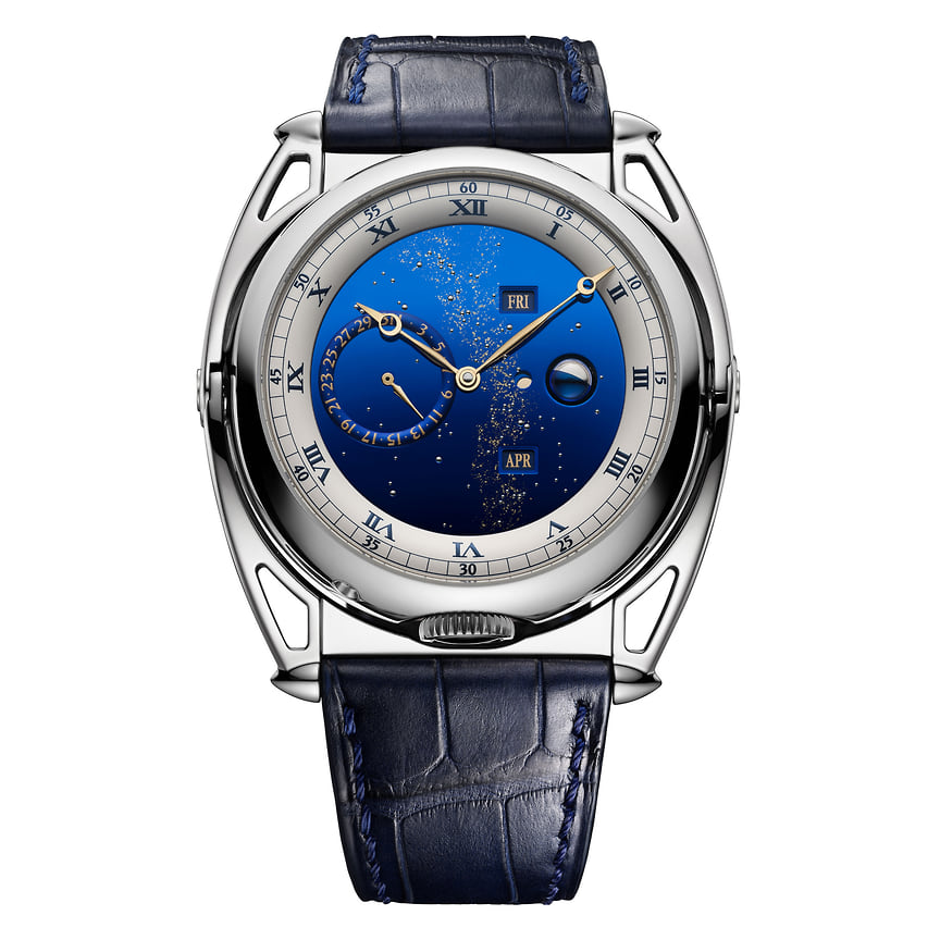 De Bethune DB Kind Of Grande Complication, корпус 43,3 мм из титана, высокочастотный механизм с ручным заводом, турбийоном, вечным календарем, номинация «Мужские усложнения», 400 тыс.