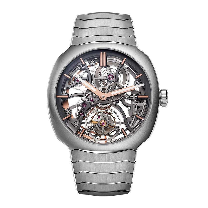 Часы Streamliner Tourbillon Skeleton, сталь, 40 мм, H. Moser &amp; Cie