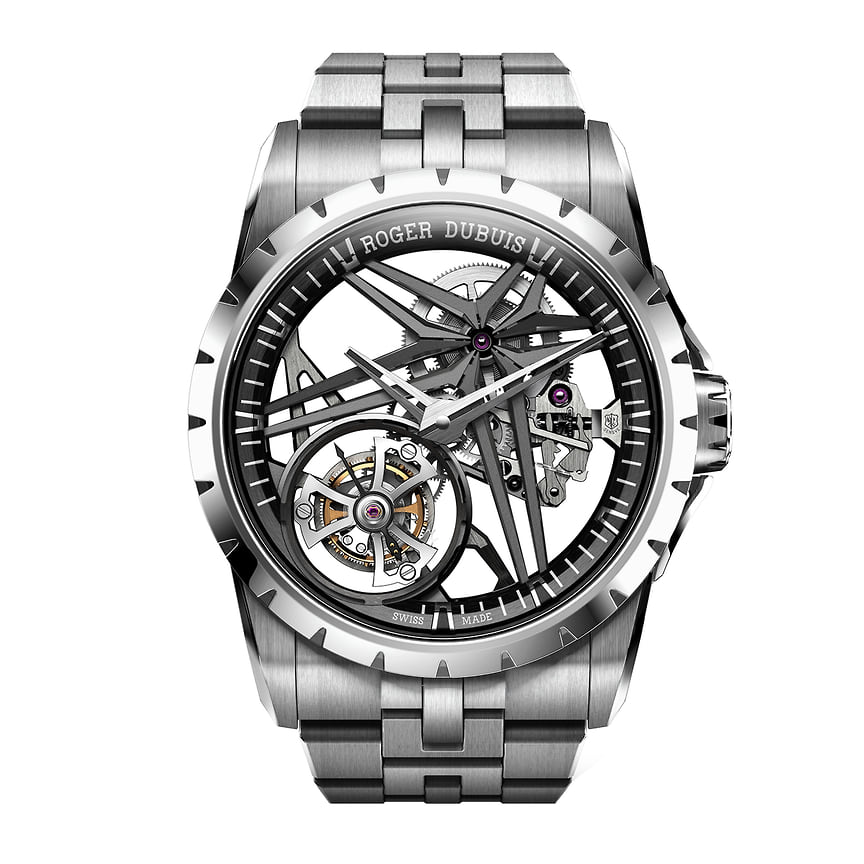 Часы Excalibur Titanium Monotourbillon, титан, 42 мм, Roger Dubuis