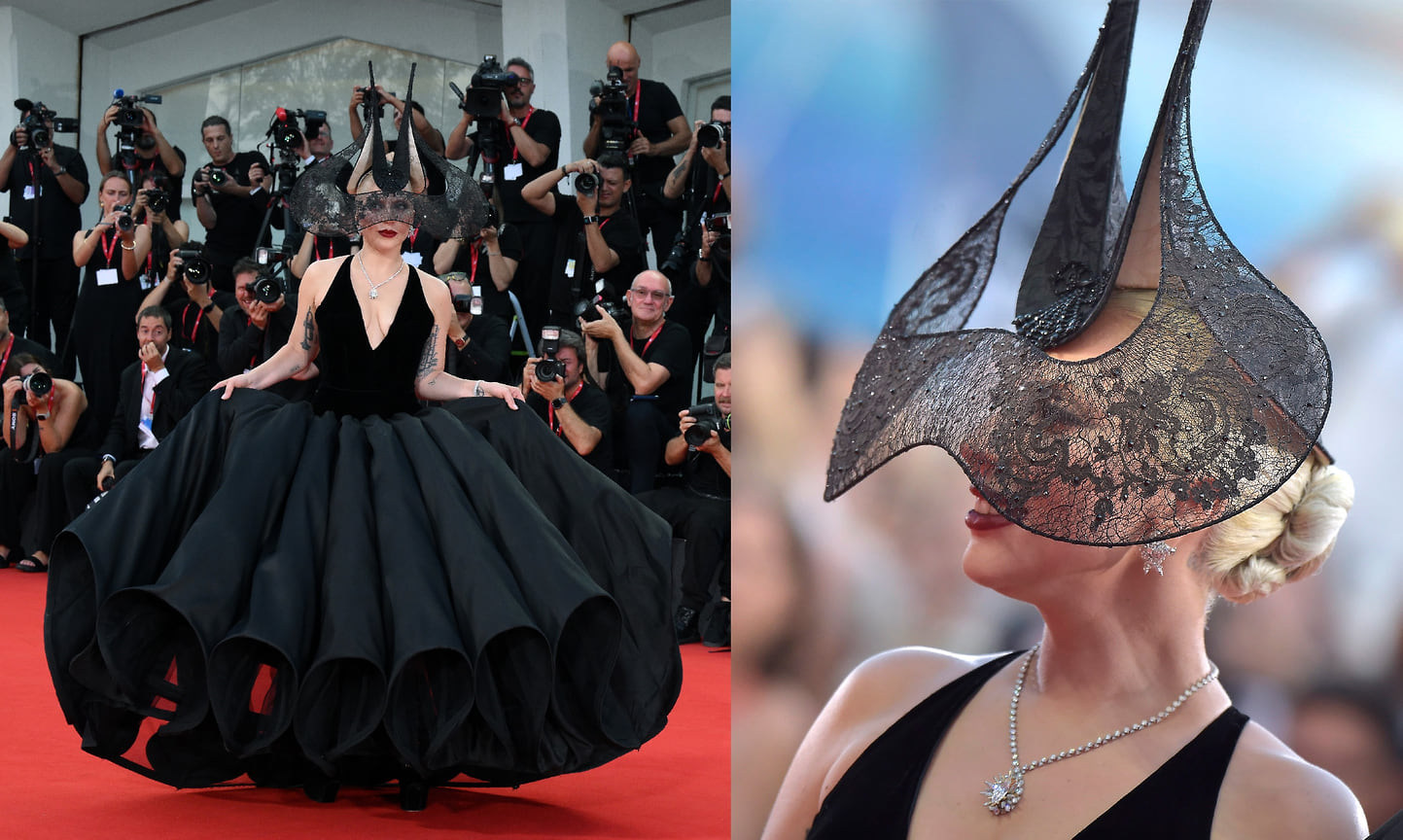 Леди Гага в Dior Haute Couture и украшениях Tiffany &amp; Co.