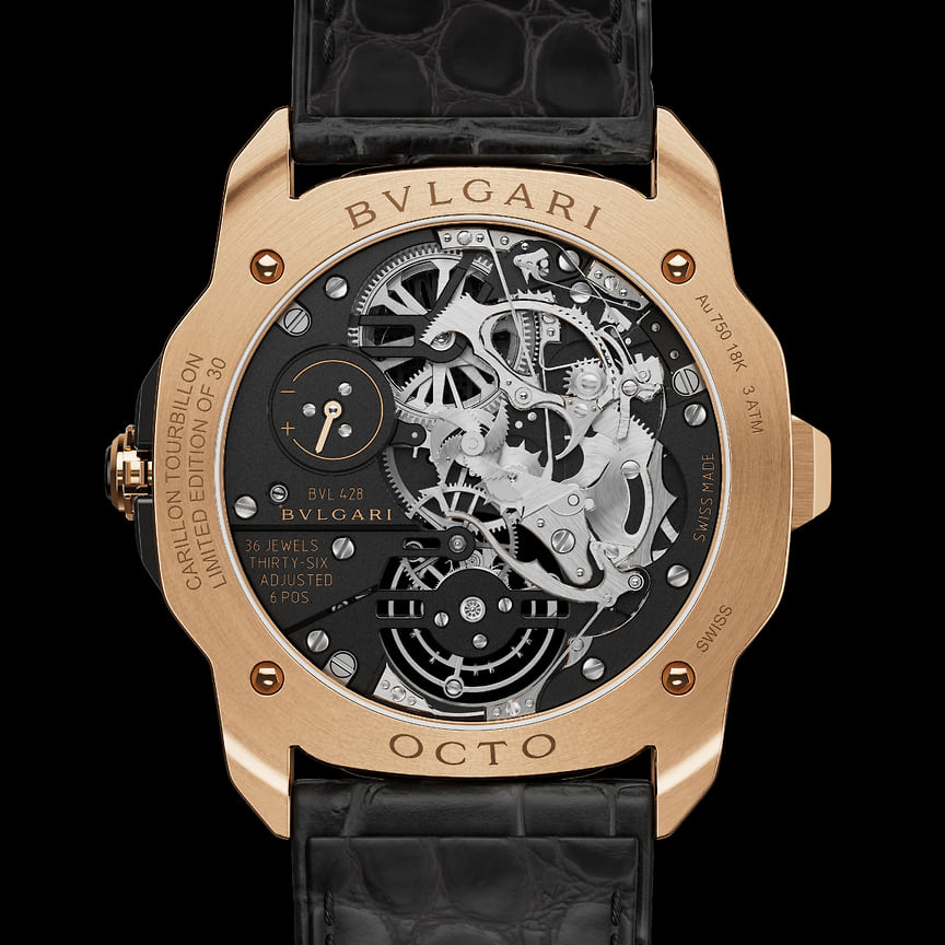 Внутренняя сторона Bvlgari Octo Roma Carillon Tourbillon