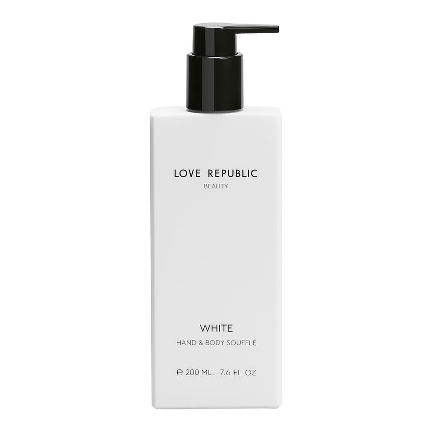 Love Republic, парфюмированный лосьон-суфле White: увлажняет и питает кожу. В составе: активированная вода алоэ и натуральное масло ши