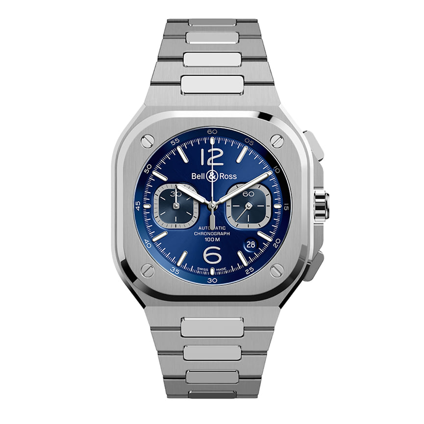 Часы BR 05 Chrono Blue, сталь, Bell &amp; Ross (Mercury), 968 500 р.