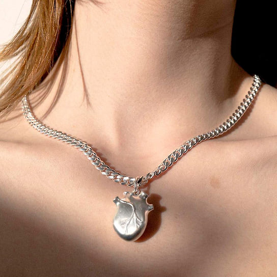 Подвеска Generous Heart Silver, серебро, Bjorg Jewellery