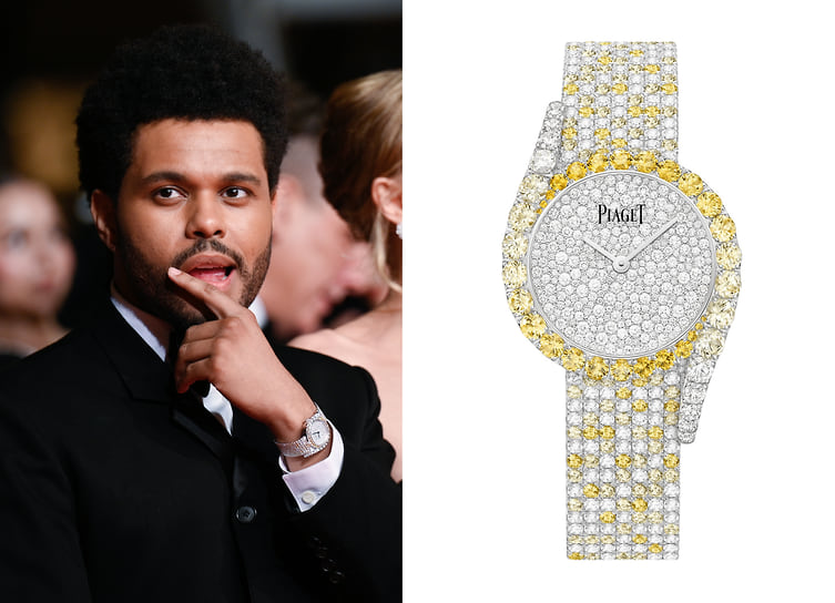 The Weeknd в часах Piaget Limelight Gala