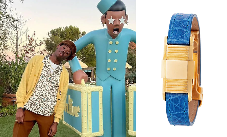 Tyler, the Creator в часах Cartier Coulissant 1946