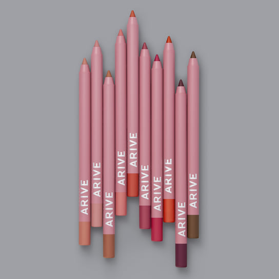 Arive Makeup, стойкий карандаш для губ Long Lasting Lip Pencil в 10 матовых оттенках