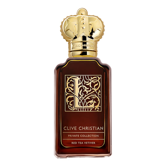 Clive Christian, духи L Red Tea Vetiver. Ноты: чай ройбуш, ветивер, бергамот, лимон, сандал, мускус