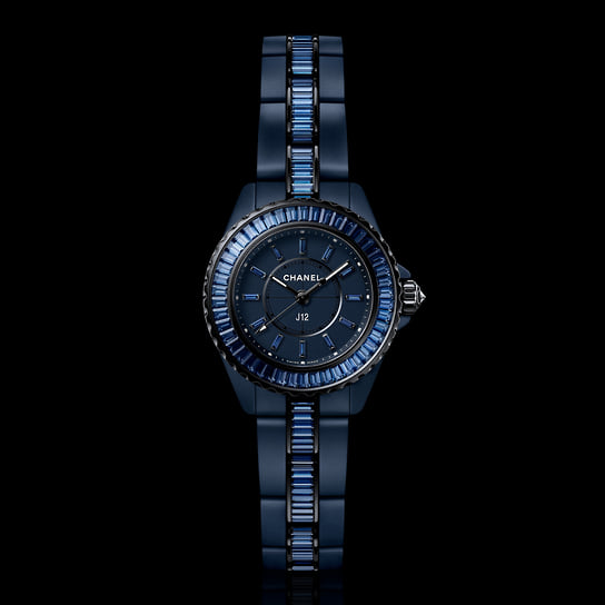 Часы Chanel J12 Bleu 28mm Sapphires