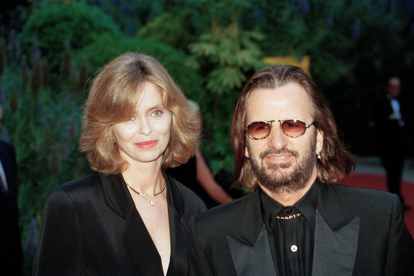 Ринго Старр с женой Барбарой Бах на церемонии World Music Awards, 1995 год
