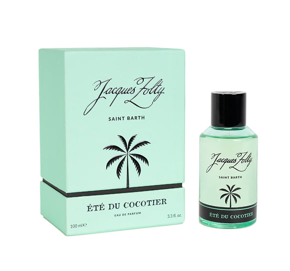 Jacques Zolty, парфюмерная вода &amp;Eacute;t&amp;eacute; du Cocotier. Ноты: кокос, бергамот, морская вода, иланг-иланг, жасмин, ваниль, взбитые сливки, нагармота, серая амбра, бобы тонка.