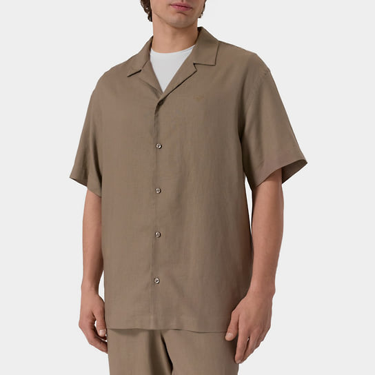 Мужская рубашка с коротким рукавом Emporio Armani, 19 300 р., ЦУМ