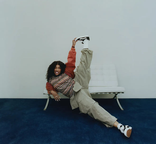 Певица SZA в рекламной кампании Vans