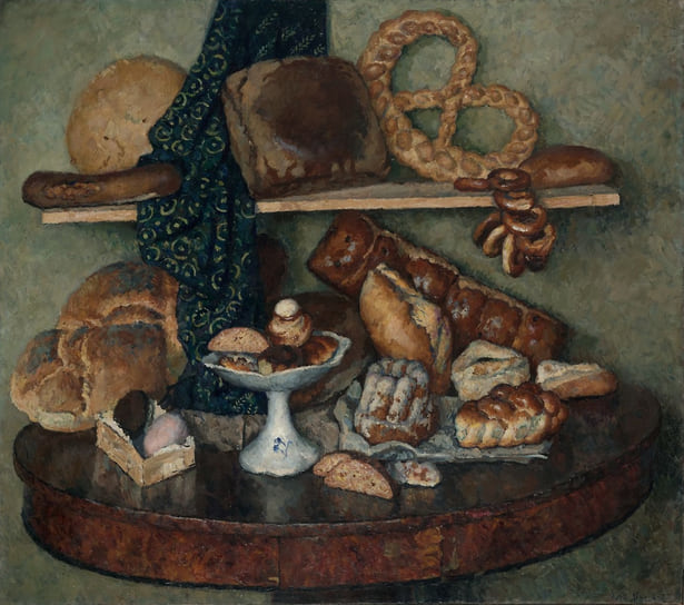 Илья Машков «Снедь московская: хлебы». 1924 год