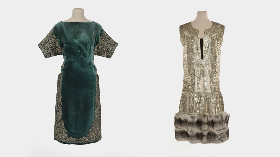 Paul Poiret, вечерние платья, 1922 и 1924 год