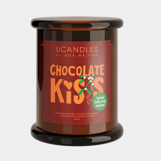 Ucandles, парфюмированная свеча Chocolate Kiss с нотами шоколадного эспрессо и ванили