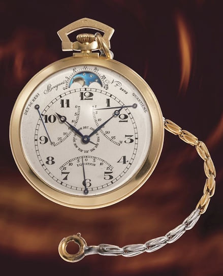 Золотые карманные часы Breguet 1932 года с функцией уравнения времени