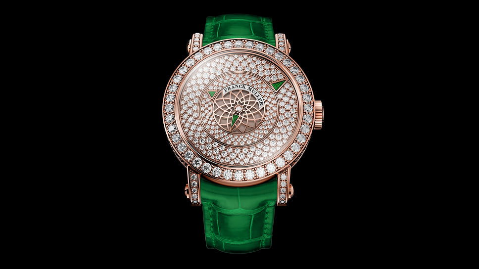 Franck Muller Round Triple Mystery (номинация «Женские сложные часы»): автоматический механизм, корпус 39 мм — розовое золото, бриллианты; цена — 85 тыс.
