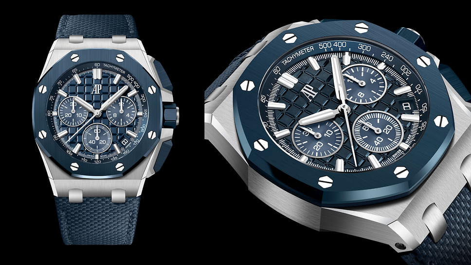 Audemars Piguet Royal Oak Offshore Selfwinding Chronograph (номинация «Спортивные часы»): автоматический механизм с хронографом; корпус 43 мм - сталь/керамика; цена – 37 тыс. (здесь и далее – в швейцарских франках)