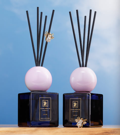 Karlsbach, ароматический диффузор Lilac. Ноты: уд, амбра, ладан, бензоин, жасмин, пачули, ваниль, кожа, амбра