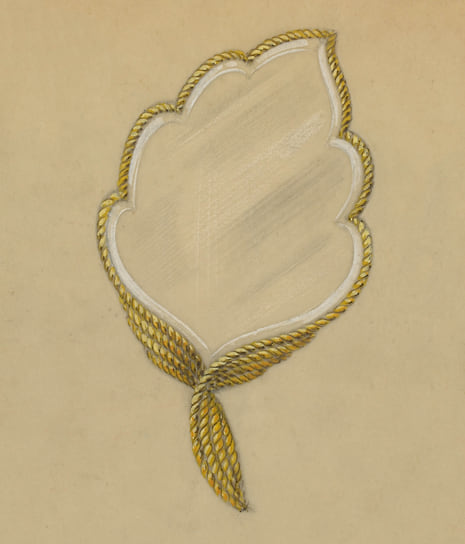 Эскиз зеркала, ориентировочно 1950 год 