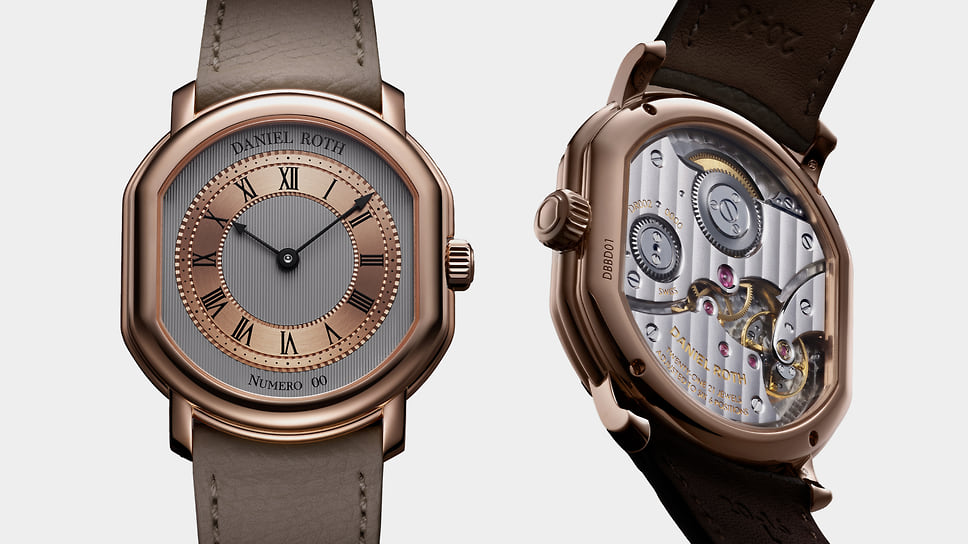 Номинация «Только время» (часы без дополнительных указателей): Daniel Roth Extra Plat, механизм с ручным заводом и запасом хода 65 часов; корпус 35,5 X 38,6 мм — розовое золото; циферблат — узор гильоше; цена — 49 тыс.