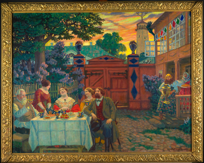 Борис Кустодиев «Чаепитие»