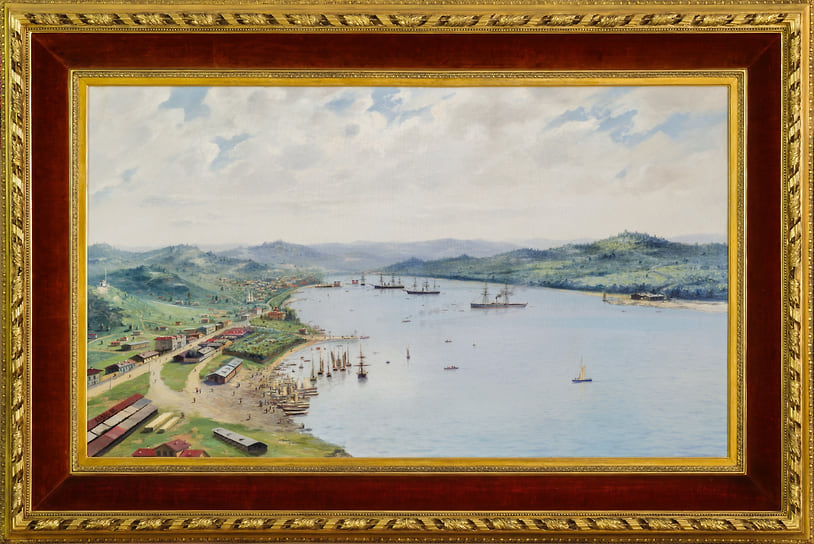 Леонид Блинов «Вид бухты Золотой Рог»